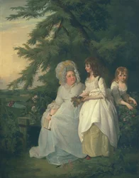 Mary Margaret Wood e due delle sue figlie, 1787